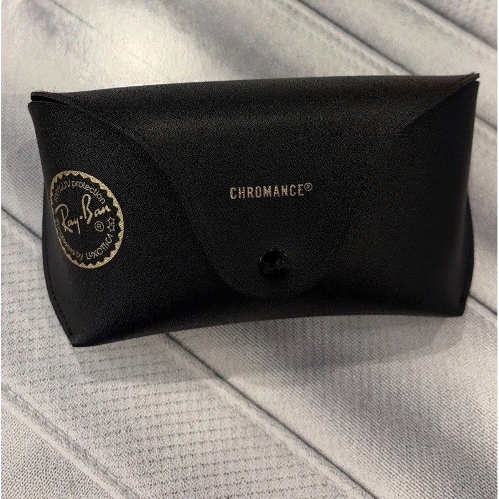 Ray-Ban Chromance V574 Black Leather Semi-Hard Sunglass Case